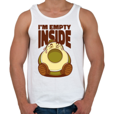 PRINTFASHION Depis avokádó - Férfi atléta - Fehér