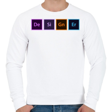 PRINTFASHION Designer / Grafikus - Férfi pulóver - Fehér férfi pulóver, kardigán