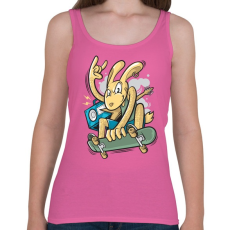 PRINTFASHION Deszkás nyúl - Női atléta - Rózsaszín