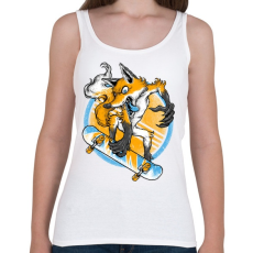 PRINTFASHION Deszkás róka - Női atléta - Fehér
