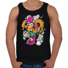 PRINTFASHION Deszkás sas - Férfi atléta - Fekete atléta, trikó