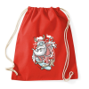 PRINTFASHION Deszkás Télapó - Sportzsák, Tornazsák - Piros