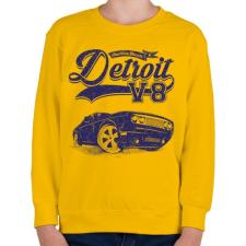 PRINTFASHION Detroit V8 - Gyerek pulóver - Sárga gyerek pulóver, kardigán