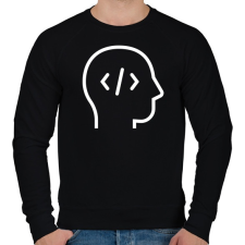 PRINTFASHION Dev Ops - Férfi pulóver - Fekete férfi pulóver, kardigán