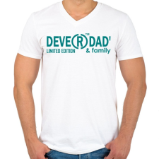 PRINTFASHION deverdad - Férfi V-nyakú póló - Fehér férfi póló