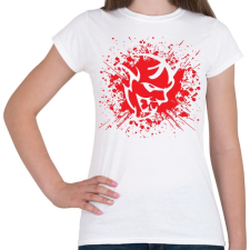 PRINTFASHION Devil face - Női póló - Fehér női póló