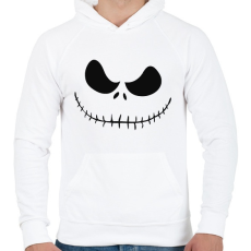 PRINTFASHION Devil smile - Férfi kapucnis pulóver - Fehér