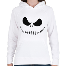 PRINTFASHION Devil smile - Női kapucnis pulóver - Fehér női pulóver, kardigán