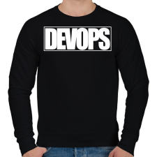 PRINTFASHION DevOps - Férfi pulóver - Fekete férfi pulóver, kardigán