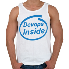 PRINTFASHION DevOps Inside - Férfi atléta - Fehér
