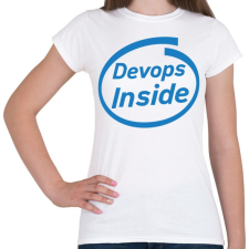 PRINTFASHION DevOps Inside - Női póló - Fehér női póló