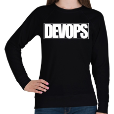 PRINTFASHION DevOps - Női pulóver - Fekete