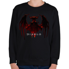PRINTFASHION Diablo 4 - Gyerek pulóver - Fekete gyerek pulóver, kardigán