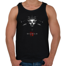 PRINTFASHION Diablo kalandjáték - Férfi atléta - Fekete atléta, trikó