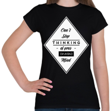 PRINTFASHION Diamond mind - Női póló - Fekete női póló