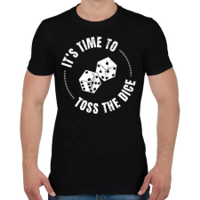 PRINTFASHION Dice baby - Férfi póló - Fekete férfi póló