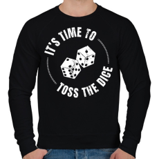 PRINTFASHION Dice baby - Férfi pulóver - Fekete