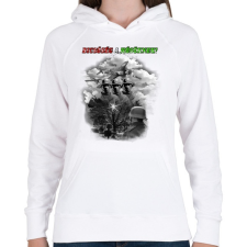 PRINTFASHION Dicsőség a Hősöknek! - Női kapucnis pulóver - Fehér női pulóver, kardigán