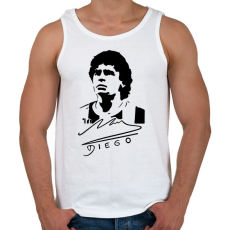 PRINTFASHION Diego aláírással - Férfi atléta - Fehér