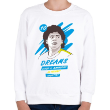 PRINTFASHION Diego Maradona 1 - Gyerek pulóver - Fehér gyerek pulóver, kardigán