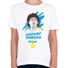 PRINTFASHION Diego Maradona 2 - Gyerek póló - Fehér gyerek póló