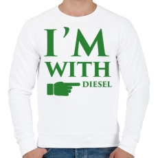 PRINTFASHION diesel.png - Férfi pulóver - Fehér