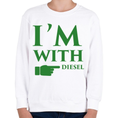 PRINTFASHION diesel.png - Gyerek pulóver - Fehér