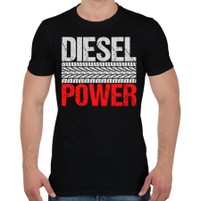 PRINTFASHION Diesel Power - Férfi póló - Fekete férfi póló