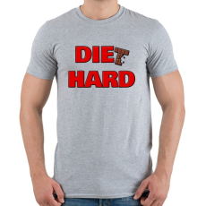 PRINTFASHION DIET HARD - Férfi póló - Sport szürke