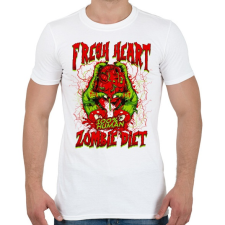PRINTFASHION Diétázó zombi - Férfi póló - Fehér férfi póló