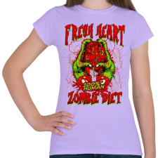 PRINTFASHION Diétázó zombi - Női póló - Viola női póló