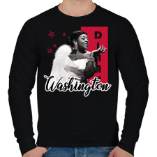 PRINTFASHION Dinah Washington - Férfi pulóver - Fekete férfi pulóver, kardigán