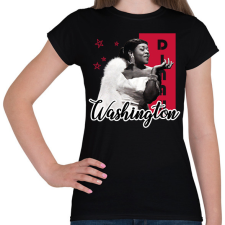 PRINTFASHION Dinah Washington - Női póló - Fekete női póló