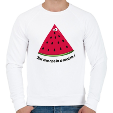 PRINTFASHION Dinnye vagy! - Férfi pulóver - Fehér férfi pulóver, kardigán