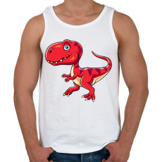 PRINTFASHION dino - Férfi atléta - Fehér