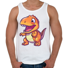 PRINTFASHION dino - Férfi atléta - Fehér
