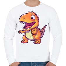 PRINTFASHION dino - Férfi pulóver - Fehér férfi pulóver, kardigán