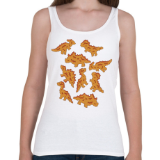 PRINTFASHION Dínó husi - Női atléta - Fehér