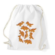 PRINTFASHION Dínó husi - Sportzsák, Tornazsák - Fehér tornazsák