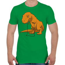 PRINTFASHION Dínó játék - Férfi póló - Zöld férfi póló