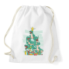 PRINTFASHION Dínó karácsonyfa - Sportzsák, Tornazsák - Fehér