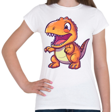 PRINTFASHION dino - Női póló - Fehér
