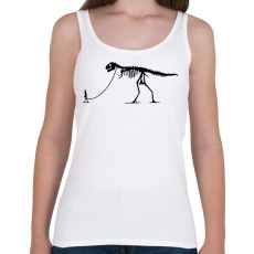 PRINTFASHION Dínó sétáltatás - Női atléta - Fehér