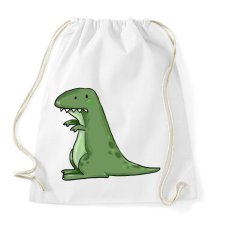 PRINTFASHION Dínó - Sportzsák, Tornazsák - Fehér tornazsák