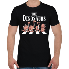 PRINTFASHION Dínók a zebrán - Férfi póló - Fekete férfi póló