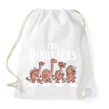 PRINTFASHION Dínók a zebrán - Sportzsák, Tornazsák - Fehér tornazsák