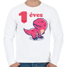 PRINTFASHION Dínós minta - Férfi pulóver - Fehér női pulóver, kardigán