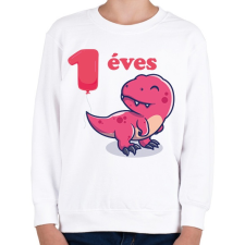 PRINTFASHION Dínós minta - Gyerek pulóver - Fehér gyerek pulóver, kardigán
