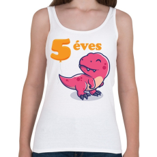 PRINTFASHION Dínós minta - Női atléta - Fehér