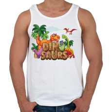 PRINTFASHION Dinoszauruszok - Férfi atléta - Fehér
